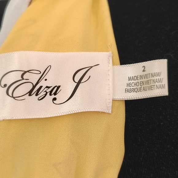 Eliza J Sunny Yellow Floral Halter Maxi Dress Size 2 – Like New - Picture 11 of 12